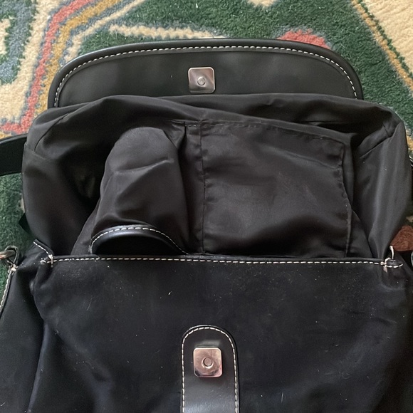 Vintage y2k Tommy Hilfiger purse black small handbag 2000s suede - Picture 5 of 10